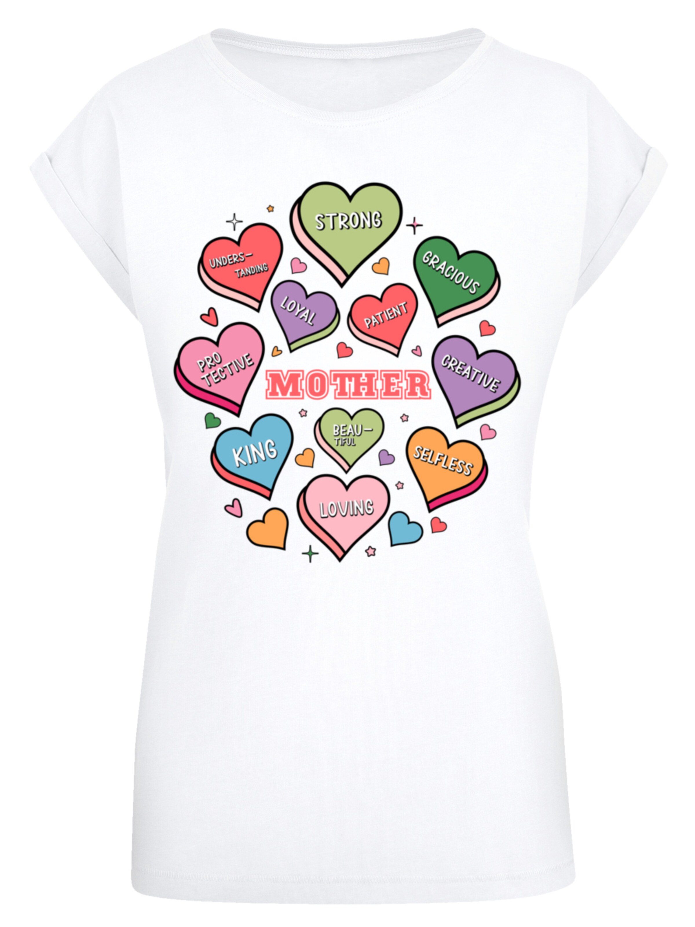 F4NT4STIC Shirt in Wit: voorkant