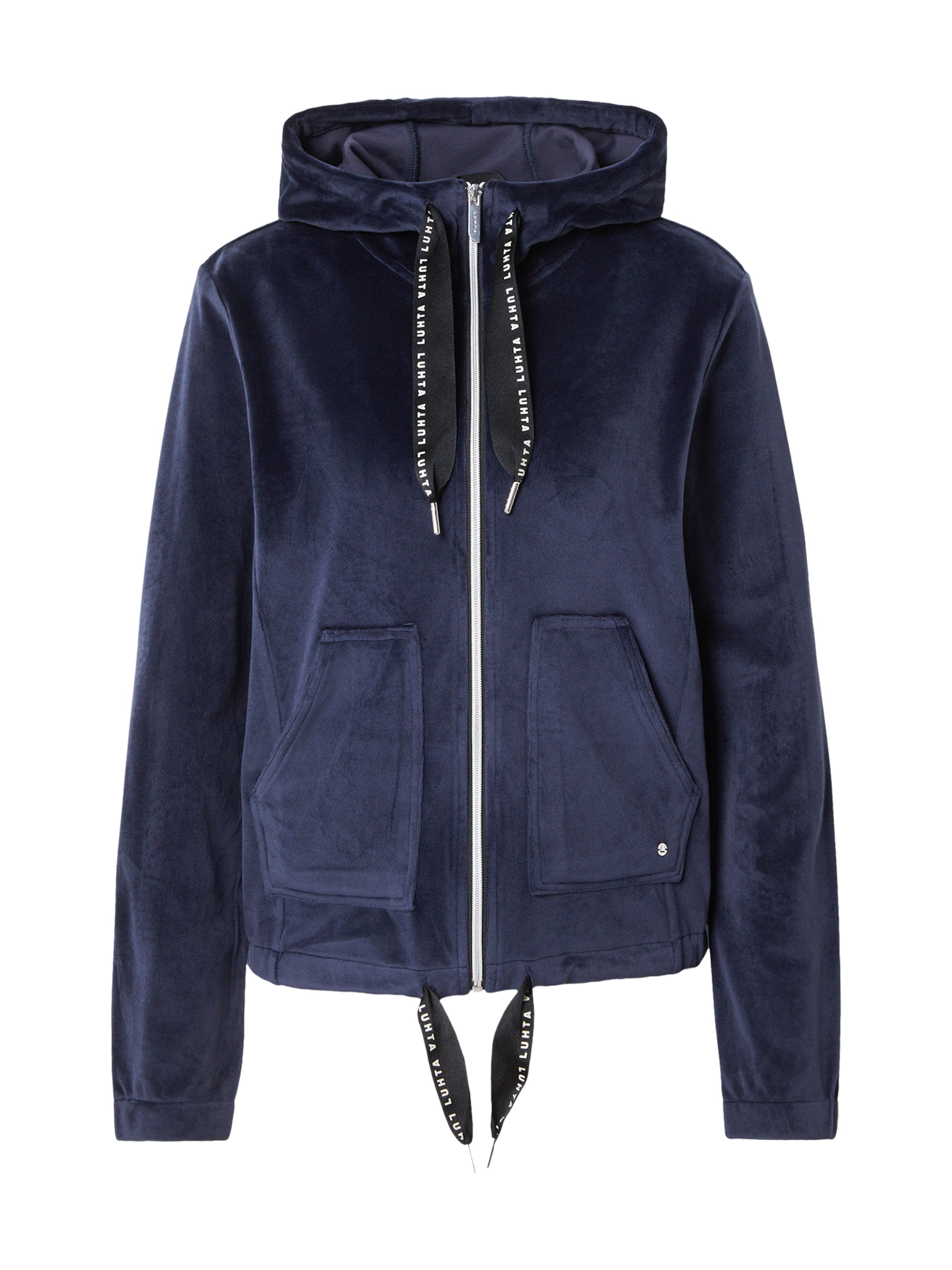 LUHTA Спортна жилетка с качулка &#x27;BROMARF&#x27; в синьо: отпред