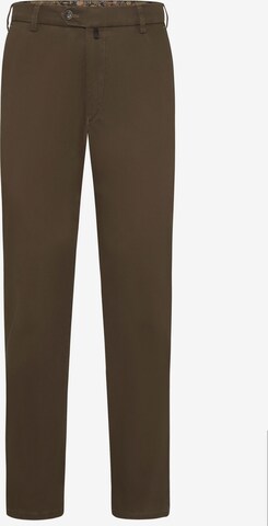 Pantalon chino MEYER en marron : devant