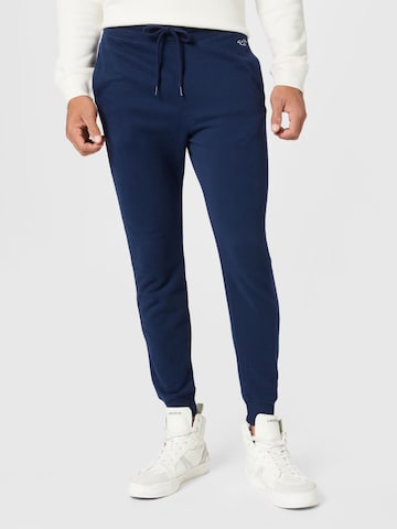 HOLLISTER Tapered Trousers in Blue: front