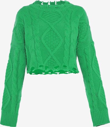 Pull-over MYMO en vert : devant