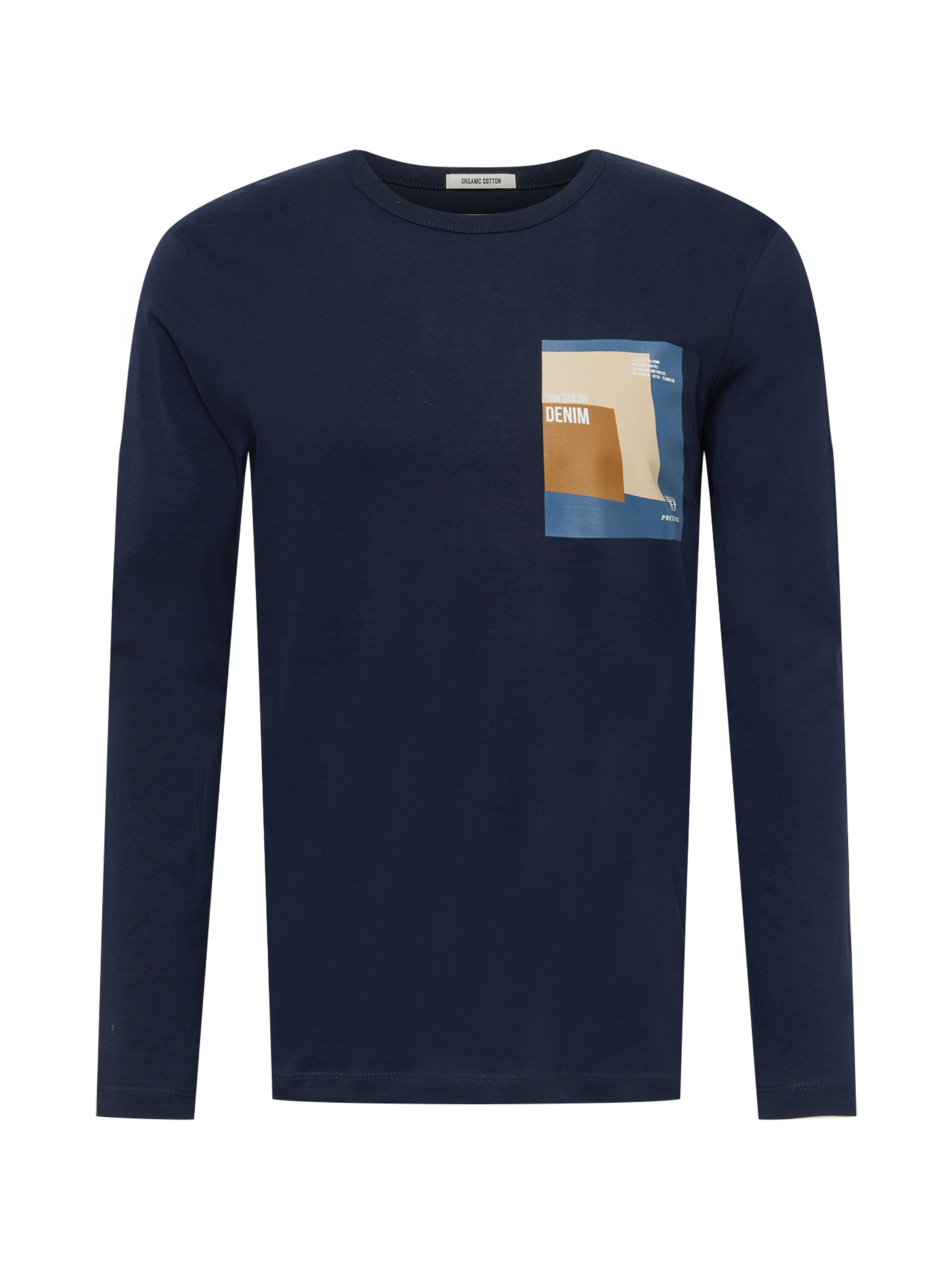 Bardziej zrównoważony Odzież TOM TAILOR DENIM Koszulka w kolorze Niebieski, Atramentowym 