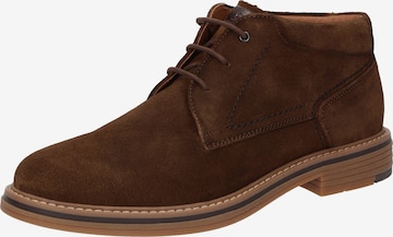 Bottines à lacets ' Encanio-714 ' SIOUX en marron : devant