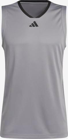 ADIDAS PERFORMANCE Performance Shirt 'Basketball Legends' in Grey: front