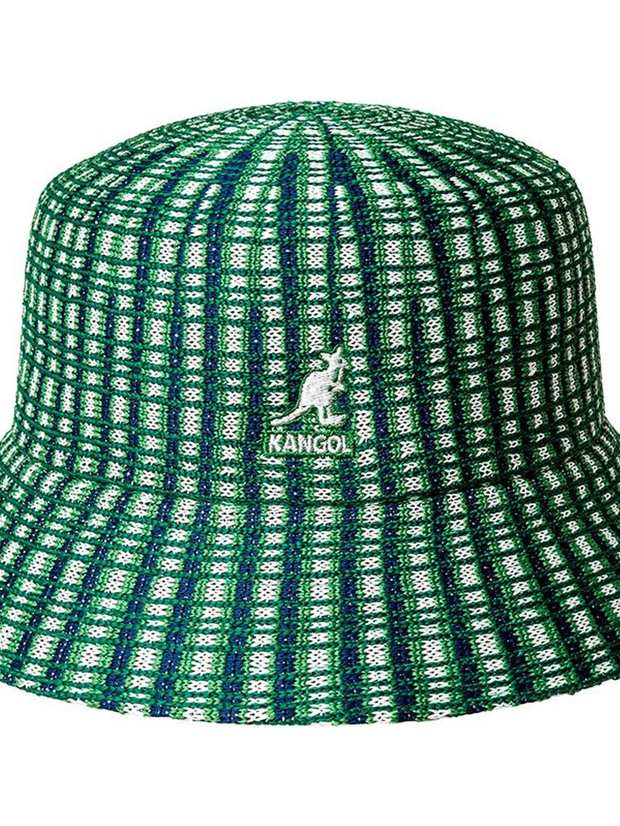 KANGOL Hat 'Kangol Prep Plaid Bucket' in Green