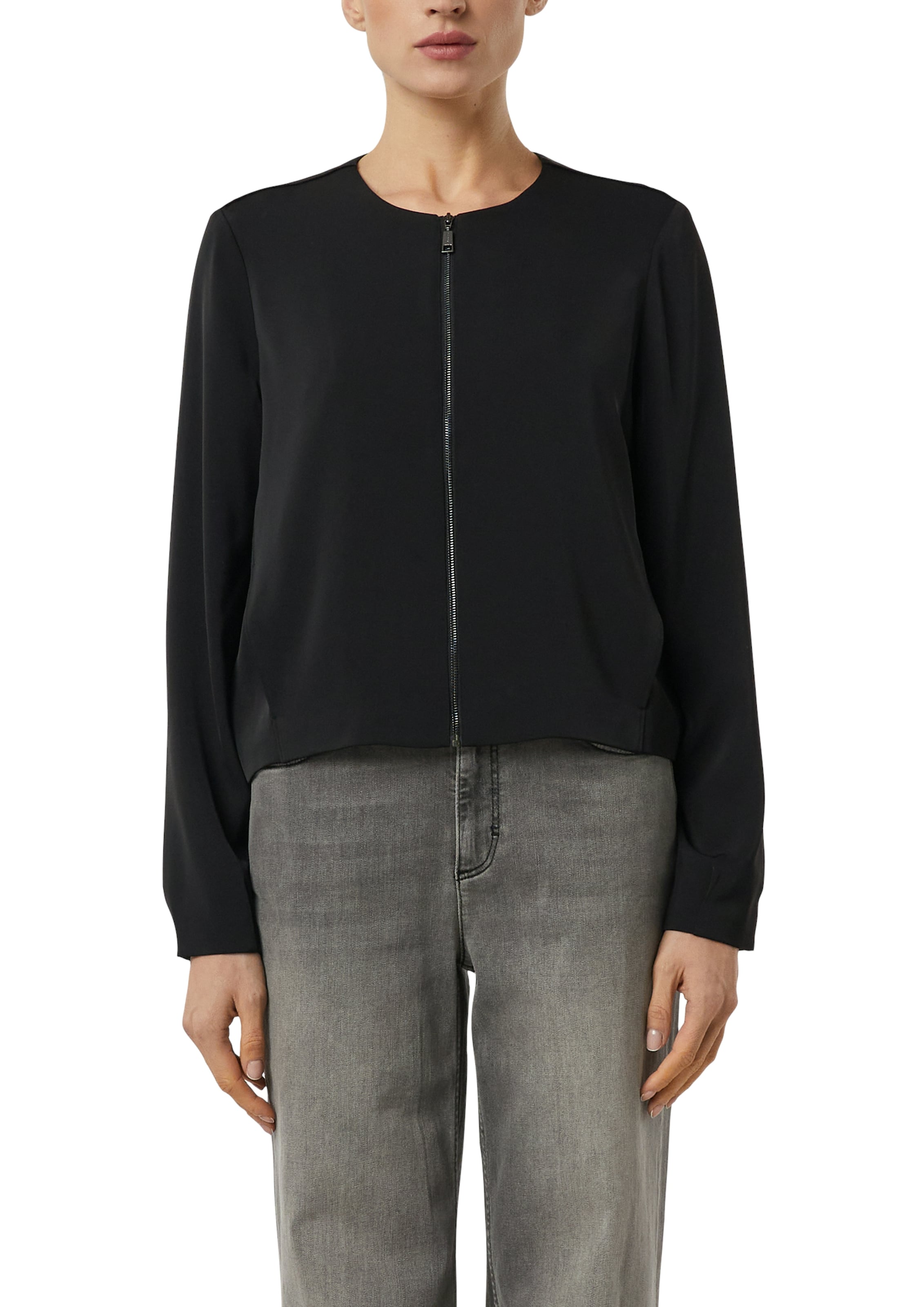 COMMA Between-season jacket in Black: front