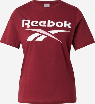 Reebok Tehnička sportska majica u crvena / bijela, Pregled proizvoda