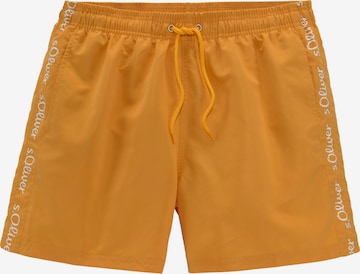 Shorts de bain 'Noah' s.Oliver en jaune : devant