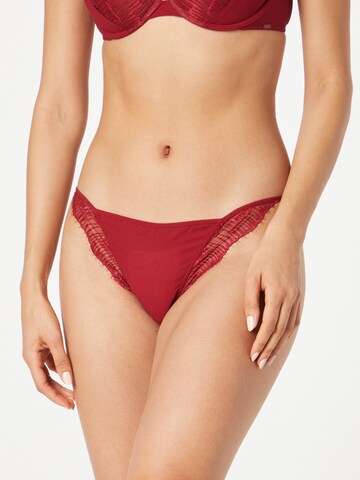 Slip Calvin Klein Underwear en rouge : devant