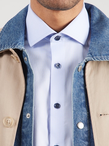 Bruun & Stengade Slim fit Businessskjorta 'Ugalde' i blå