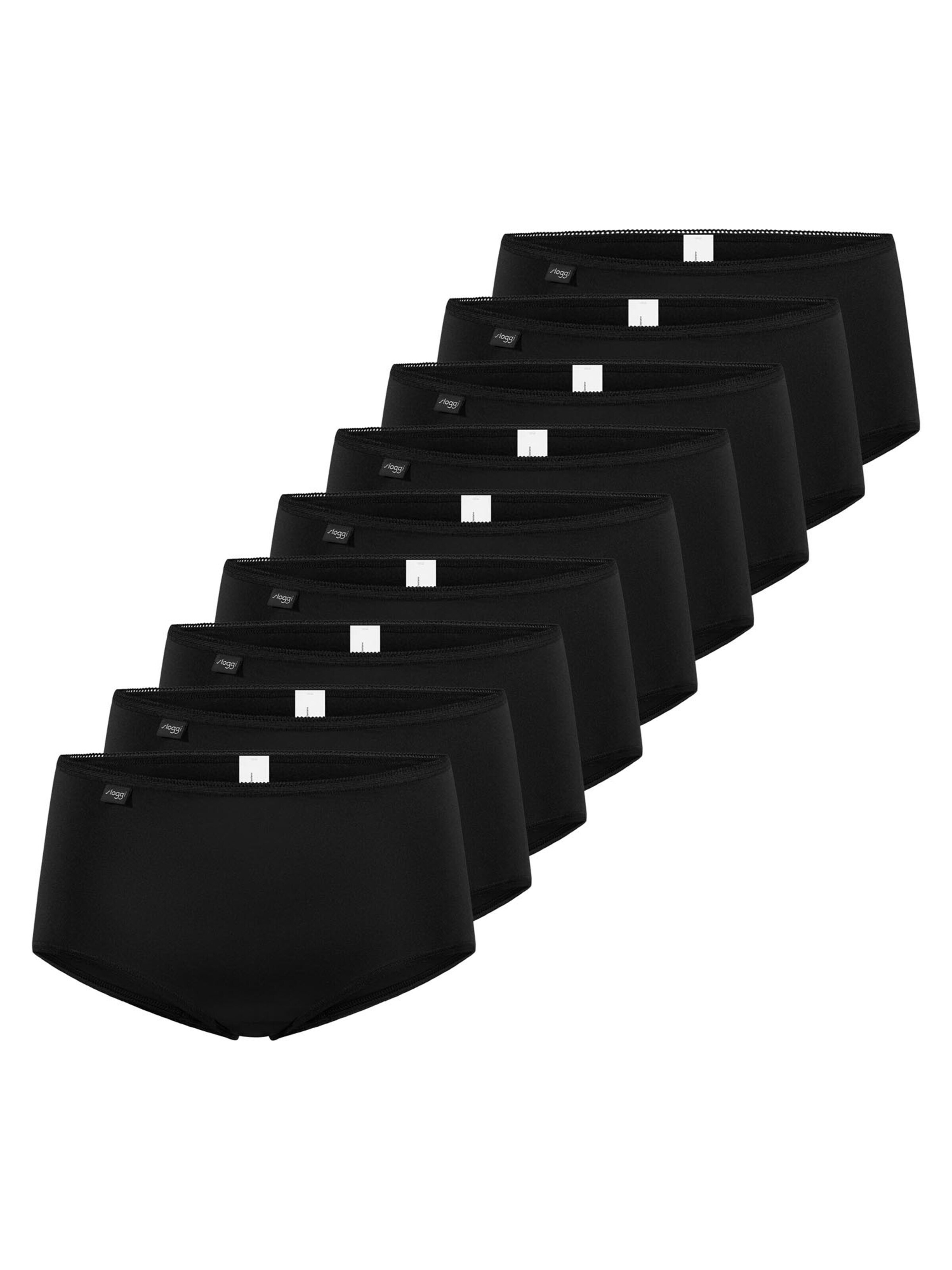 SLOGGI Slip '24/7 Microfibre' in Black: front