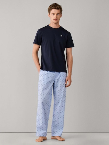 Pigiama lungo di Hackett London in blu: frontale