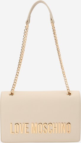 Love Moschino Schoudertas 'BOLD LOVE' in Beige: voorkant