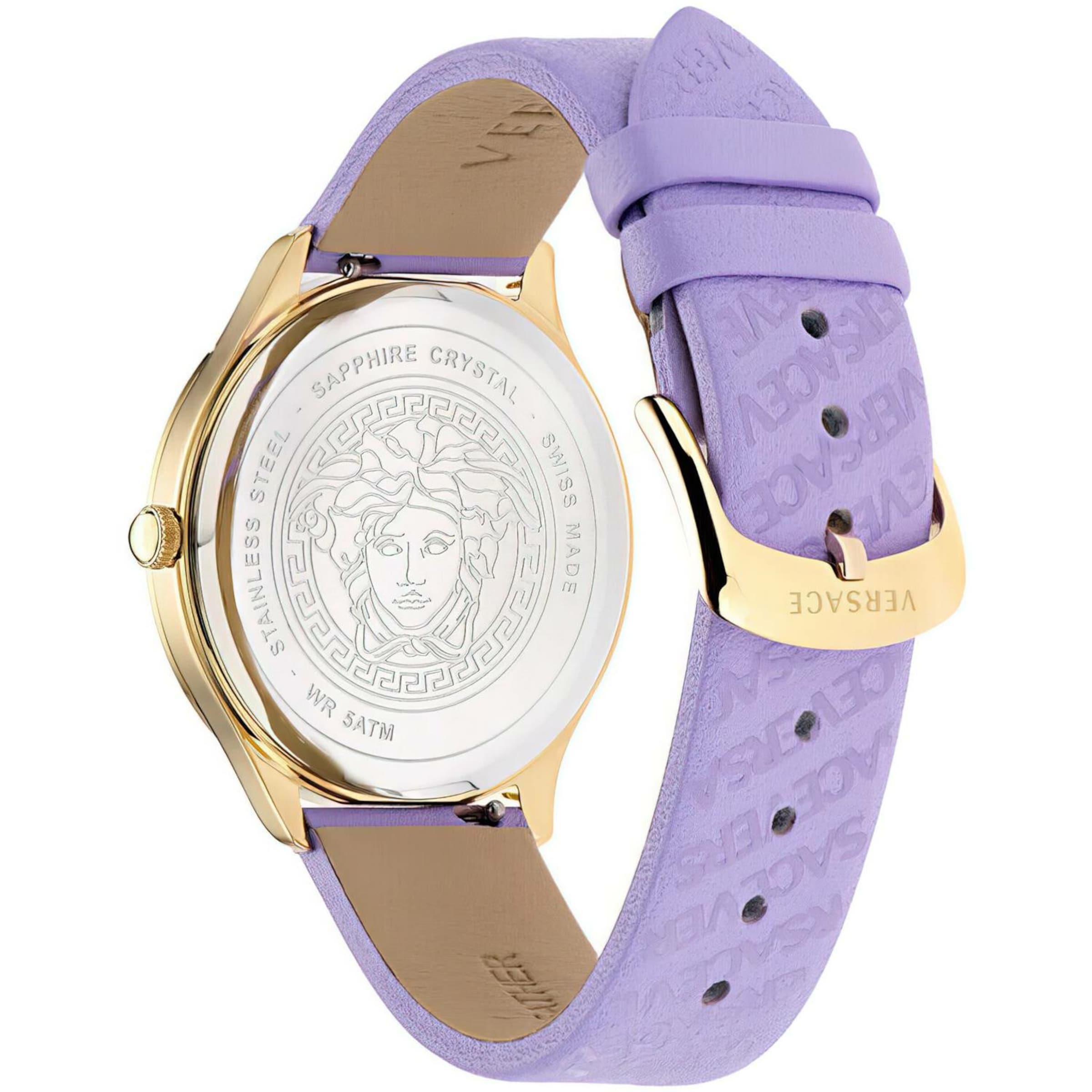 VERSACE Analog watch 'Logo Halo' in Purple
