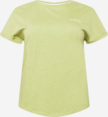 Tricou de la Tom Tailor Women + pe verde: față