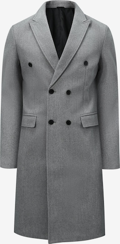 ALLTHEMEN Winter Coat 'Herbstwende' in Grey: front