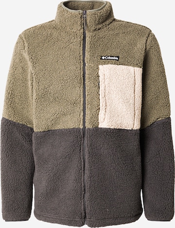 COLUMBIA Toiminnallinen fleecetakki 'Mountainside' värissä vihreä: etupuoli
