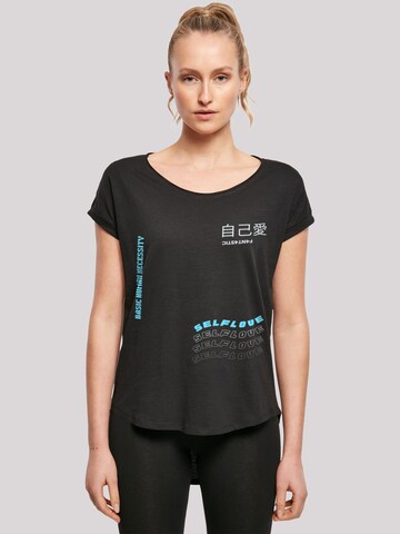 F4NT4STIC Shirt 'Self Love' in Zwart: voorkant