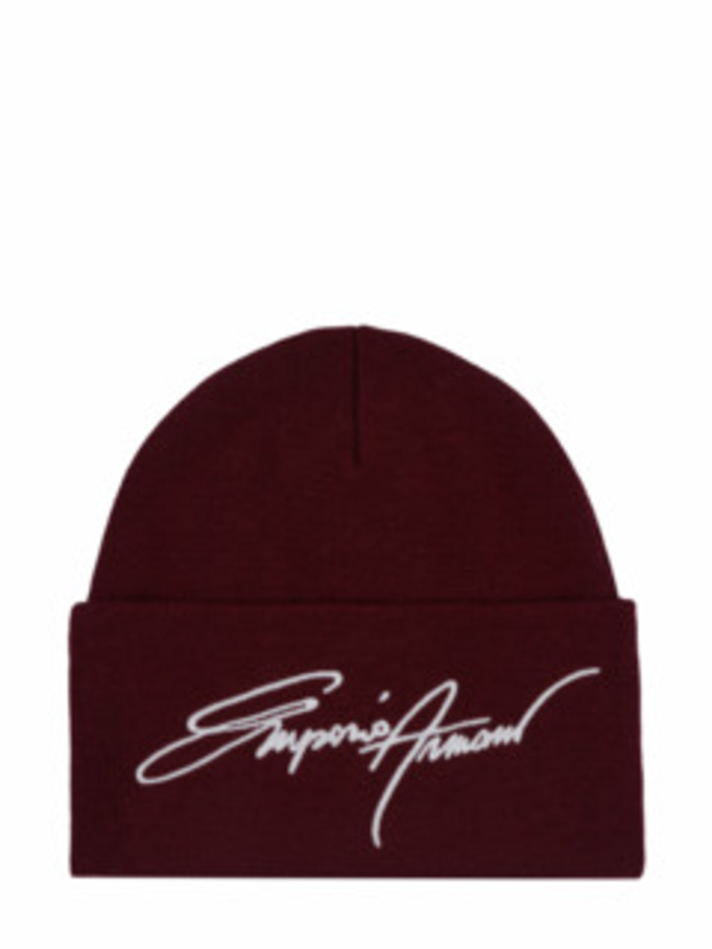 Emporio Armani Beanie in Red: front