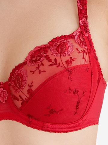 Conturelle Minimiser Bra 'Provence' in Red