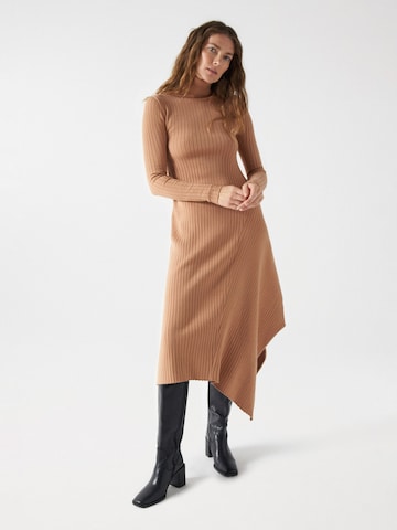 Salsa Jeans Strickkleid in Braun: Vorderseite