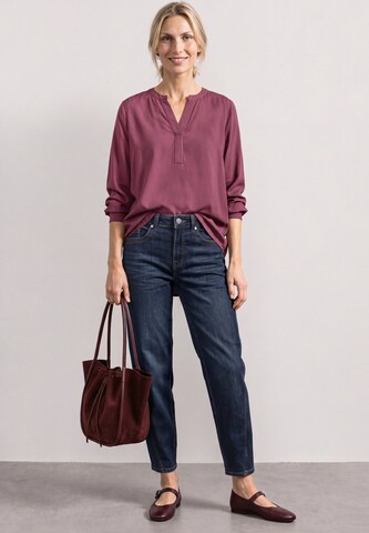 STREET ONE Split Neck Tunika in Pink