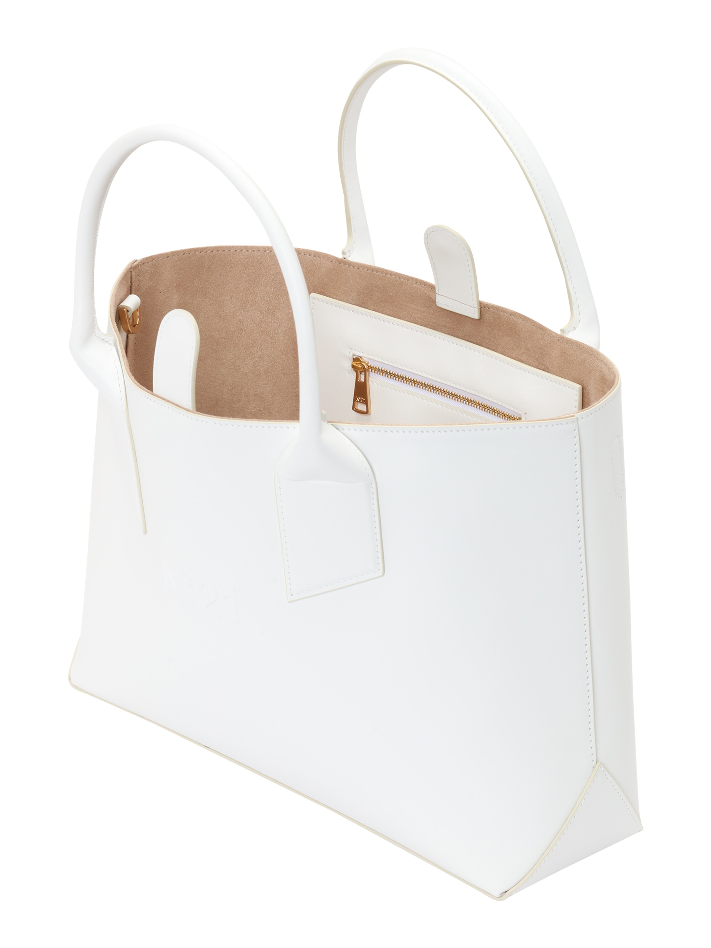 N°21 Shopper 'Vitello' in White