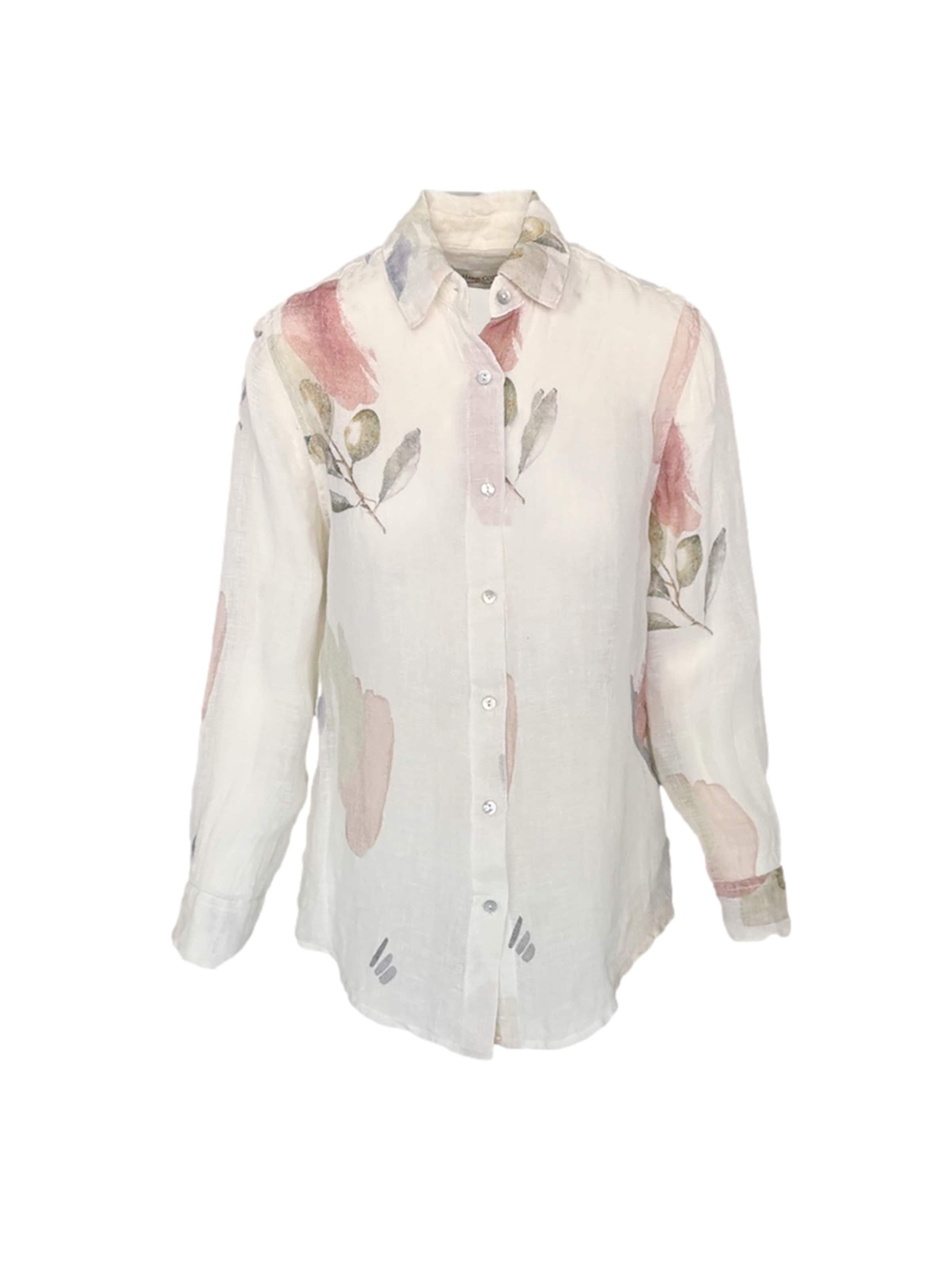 Chemisier Haris Cotton en blanc : devant