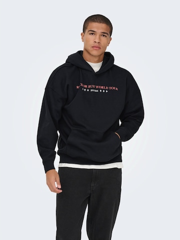 Only & Sons Sweatshirt 'ONSACDC' in Black: front