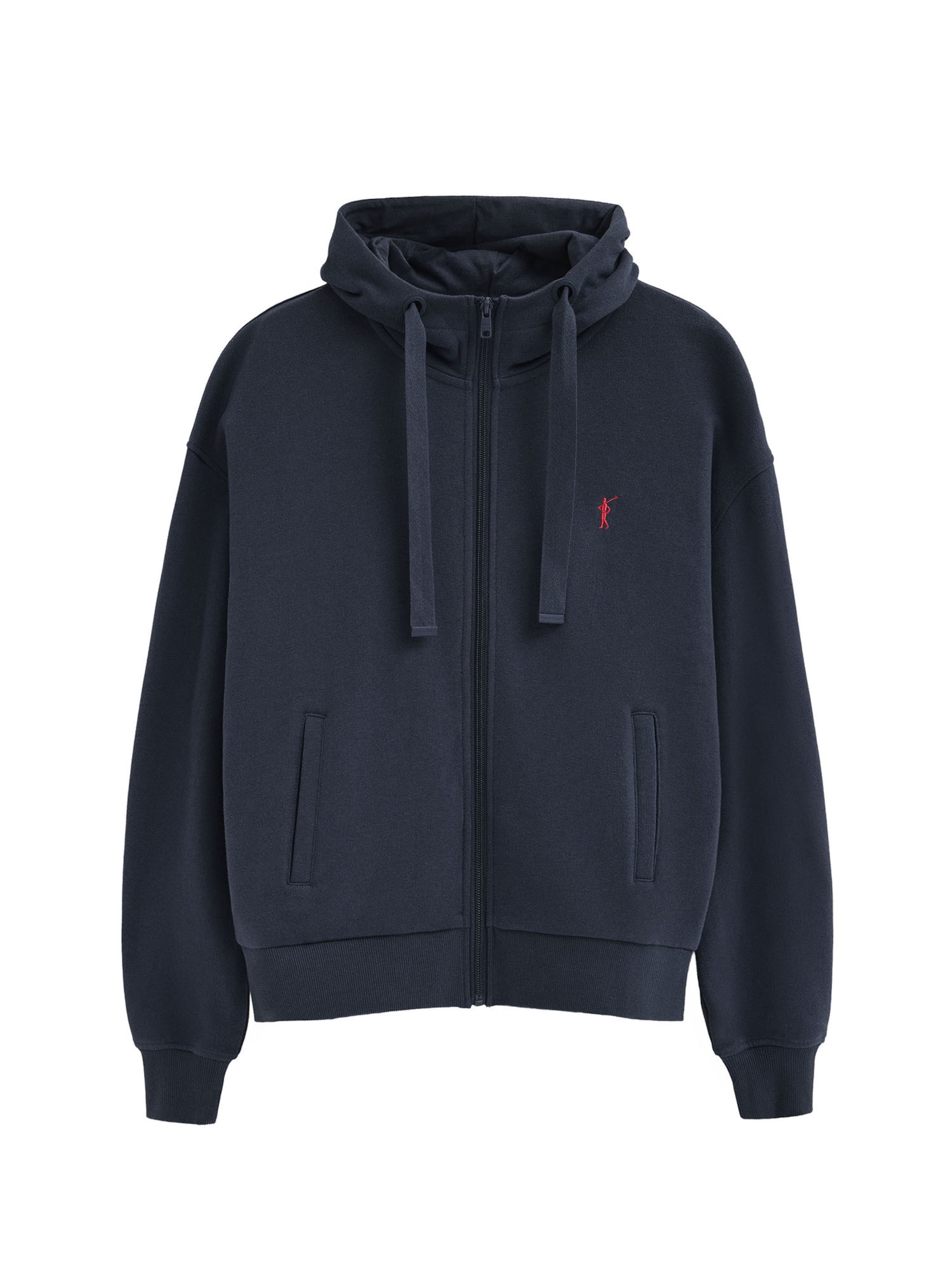 Polo Club Zip-Up Hoodie 'RIGBY' in Blue: front