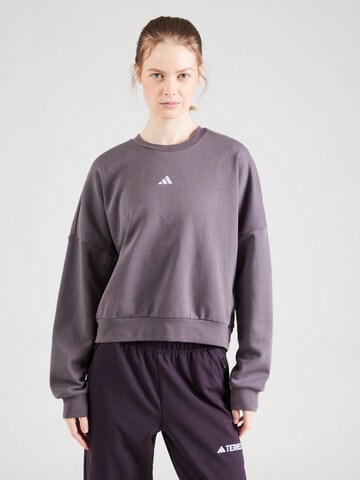 ADIDAS SPORTSWEAR Αθλητική μπλούζα φούτερ σε γκρι: μπροστά