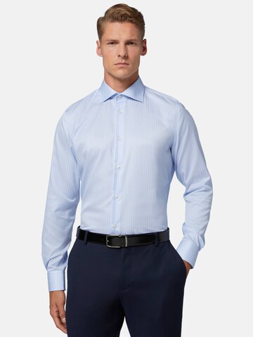 Boggi Milano Regular Fit Hemd in Blau: predná strana