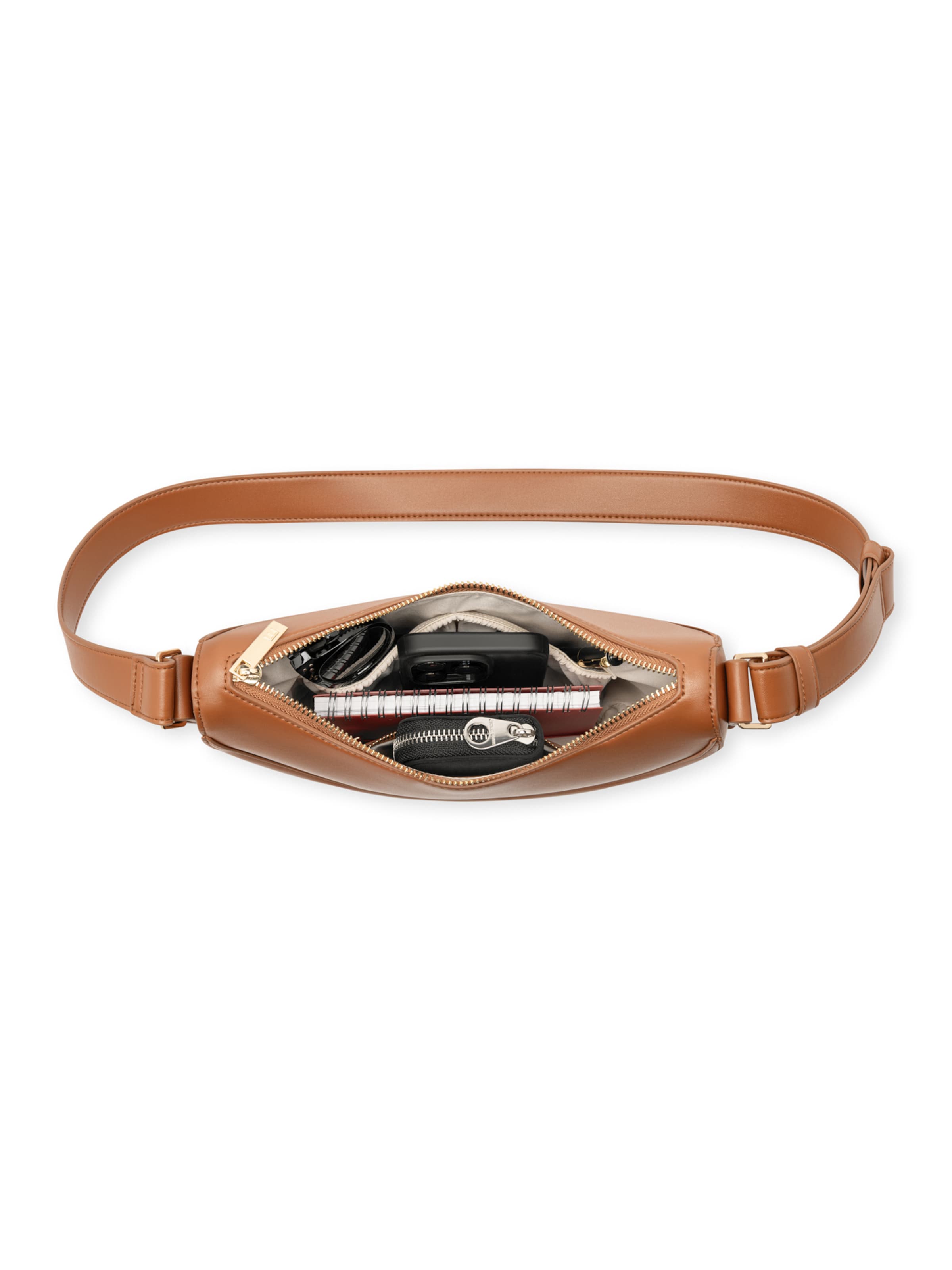 Sac bandoulière 'Livia' Expatrié en marron