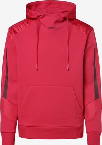 BOSS Green Sweatshirt 'Soodon' in Rot: predná strana