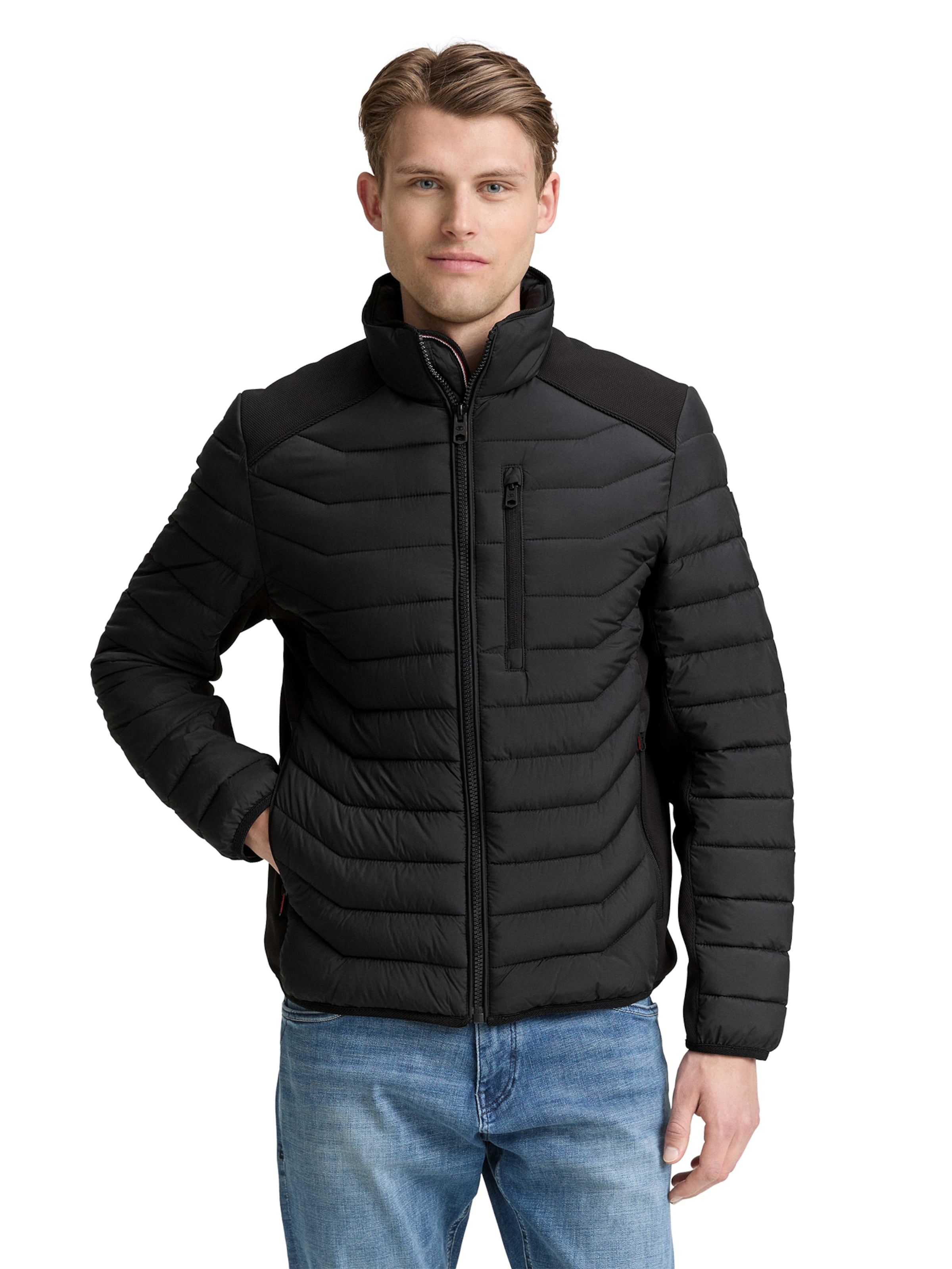 TOM TAILOR Jacke in Schwarz: Vorderseite