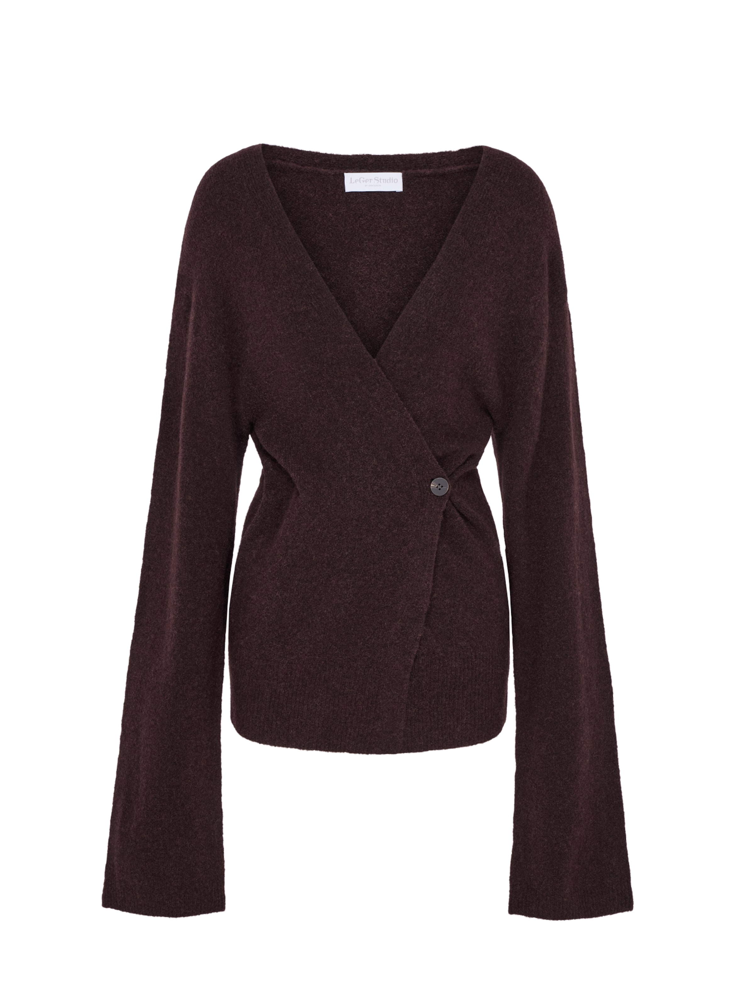 LeGer Studio Gebreid vest 'Carin' in Bruin: voorkant