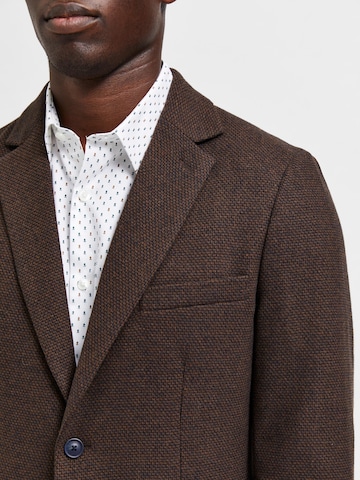 SELECTED HOMME Slim Fit Blazer 'DALLAS' i brun