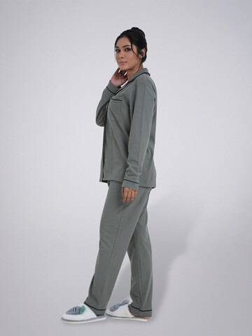 LEAFLETIC Pyjamas 'Leafletic Women’s Nightwear Long set' i grøn