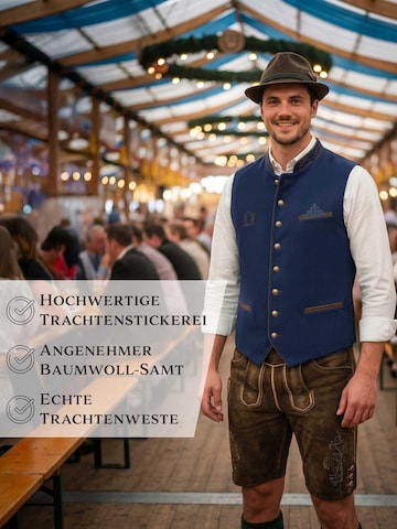 Steigenhöfer Traditional Vest 'Edmund' in Blue