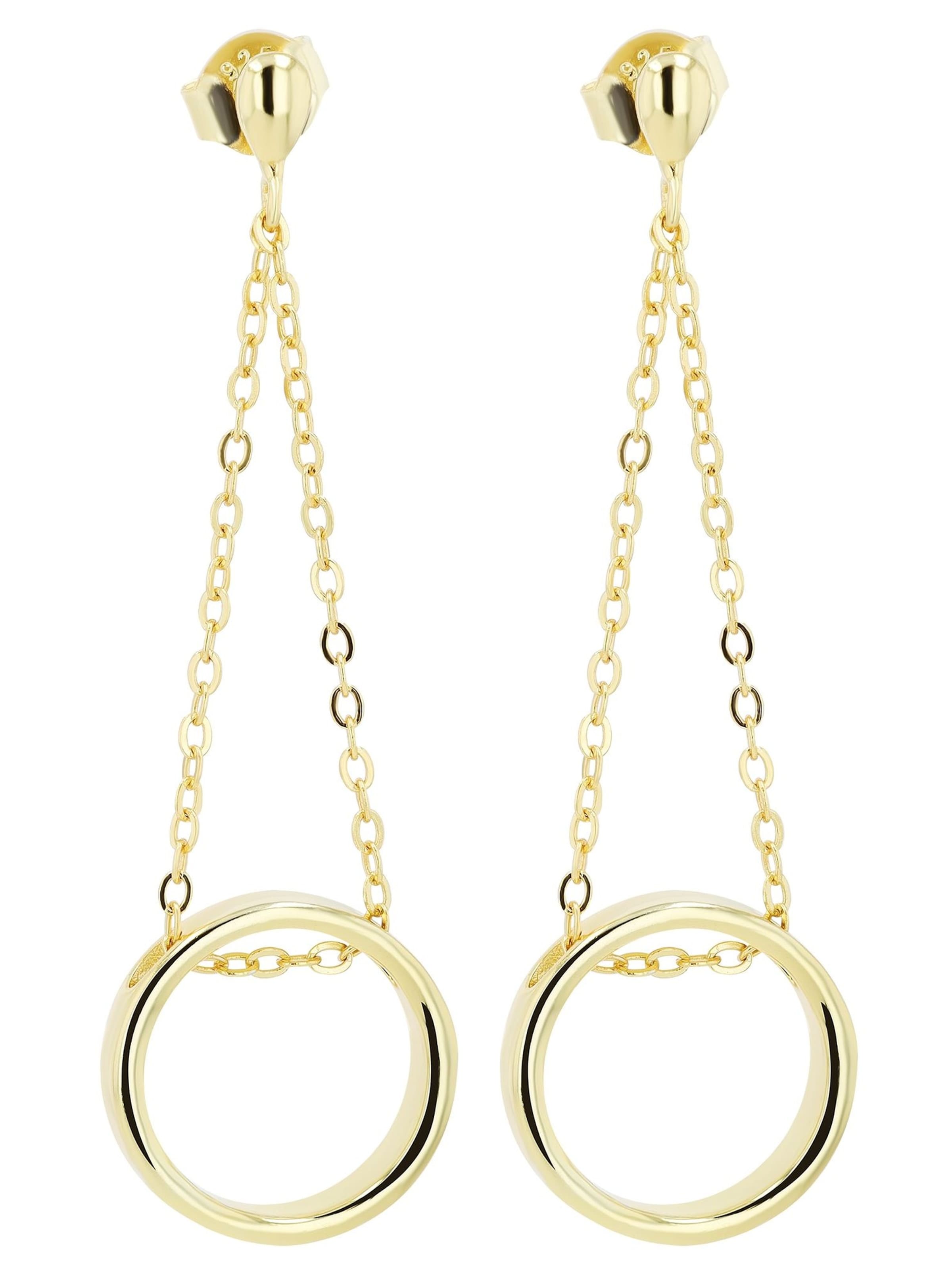 Akzent Earrings in Gold: front