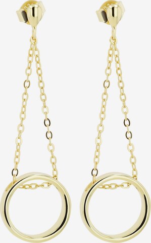 Akzent Ohrringe in Gold: Vorderseite