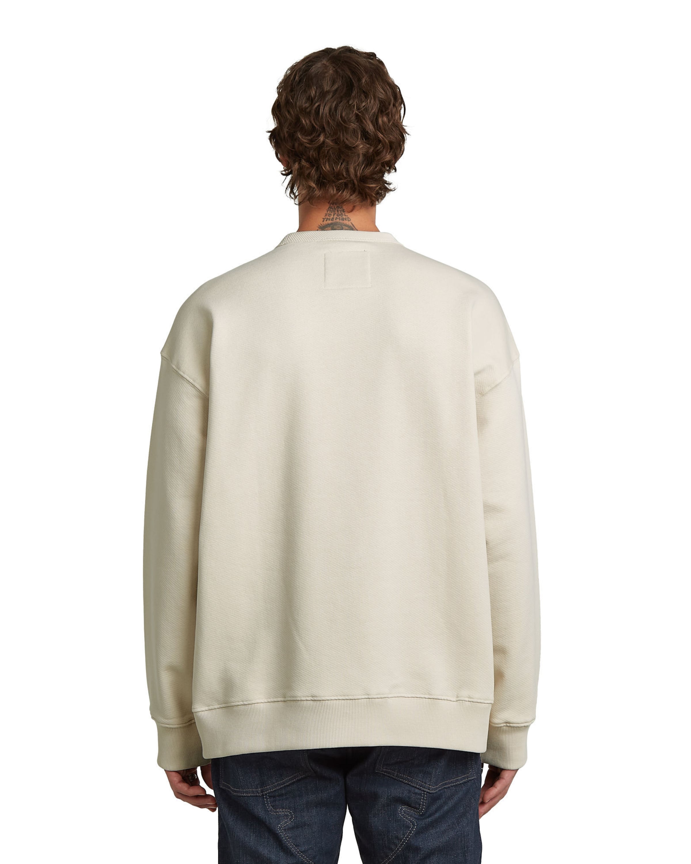 G-STAR Sweater - 'GS-01 Relaxed' in Weiß