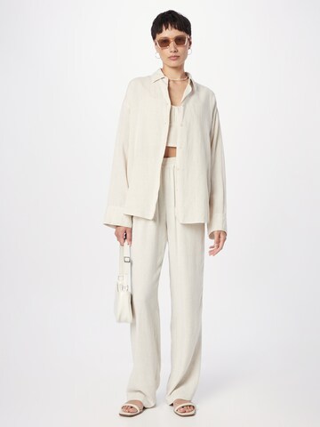 Moves - Pierna ancha Pantalón 'Pynsa' en beige