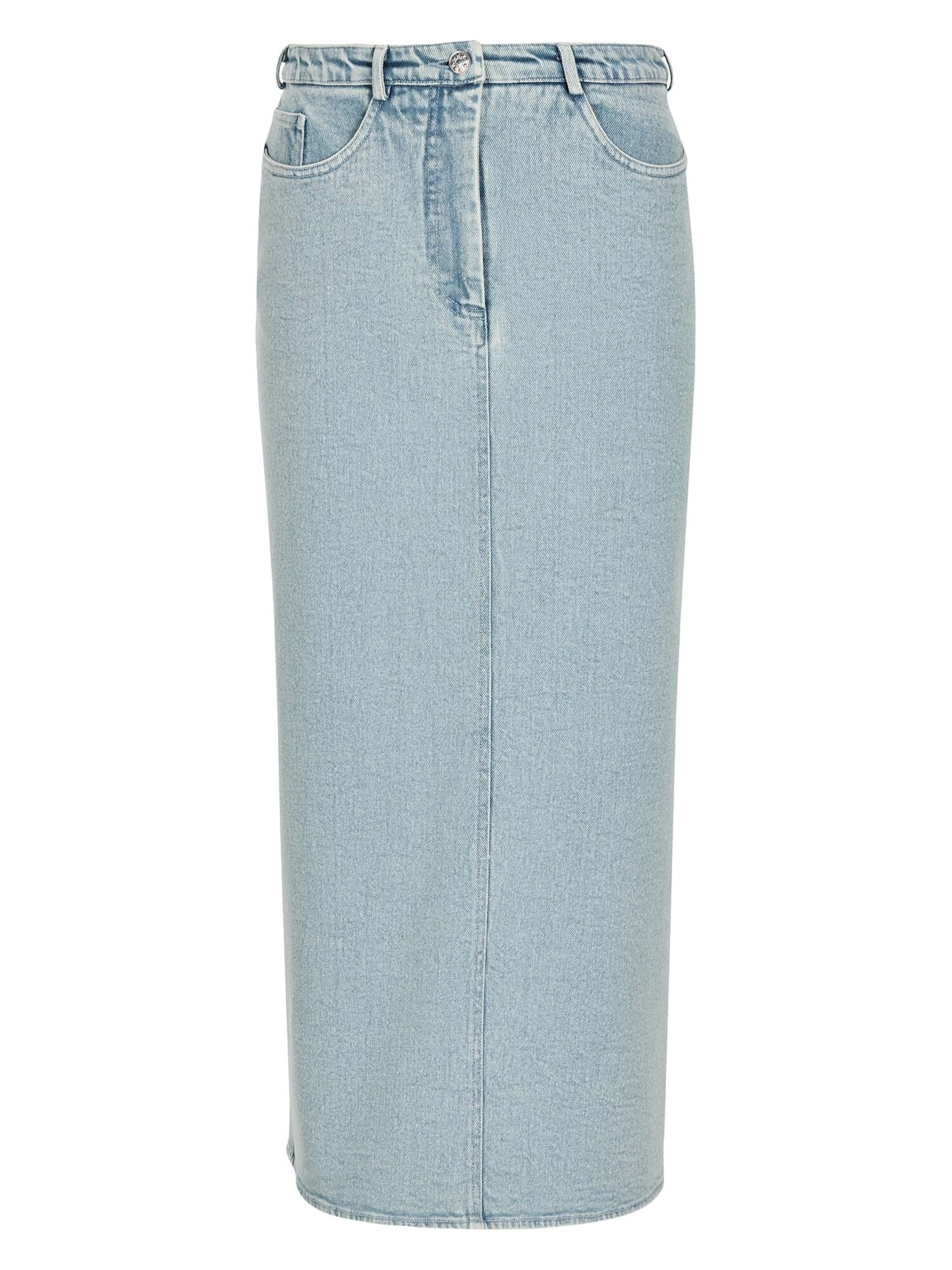 Jupe MADELEINE en bleu : devant