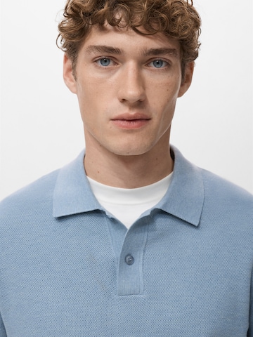 MANGO MAN Tröja 'Tens' i blå