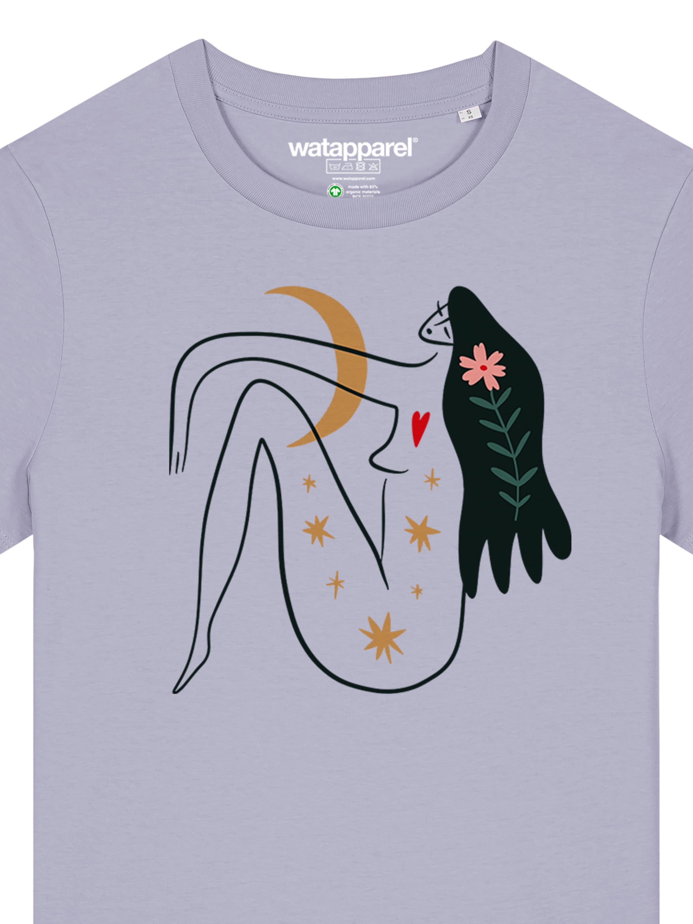 T-shirt 'Love And Flex' Watapparel en violet