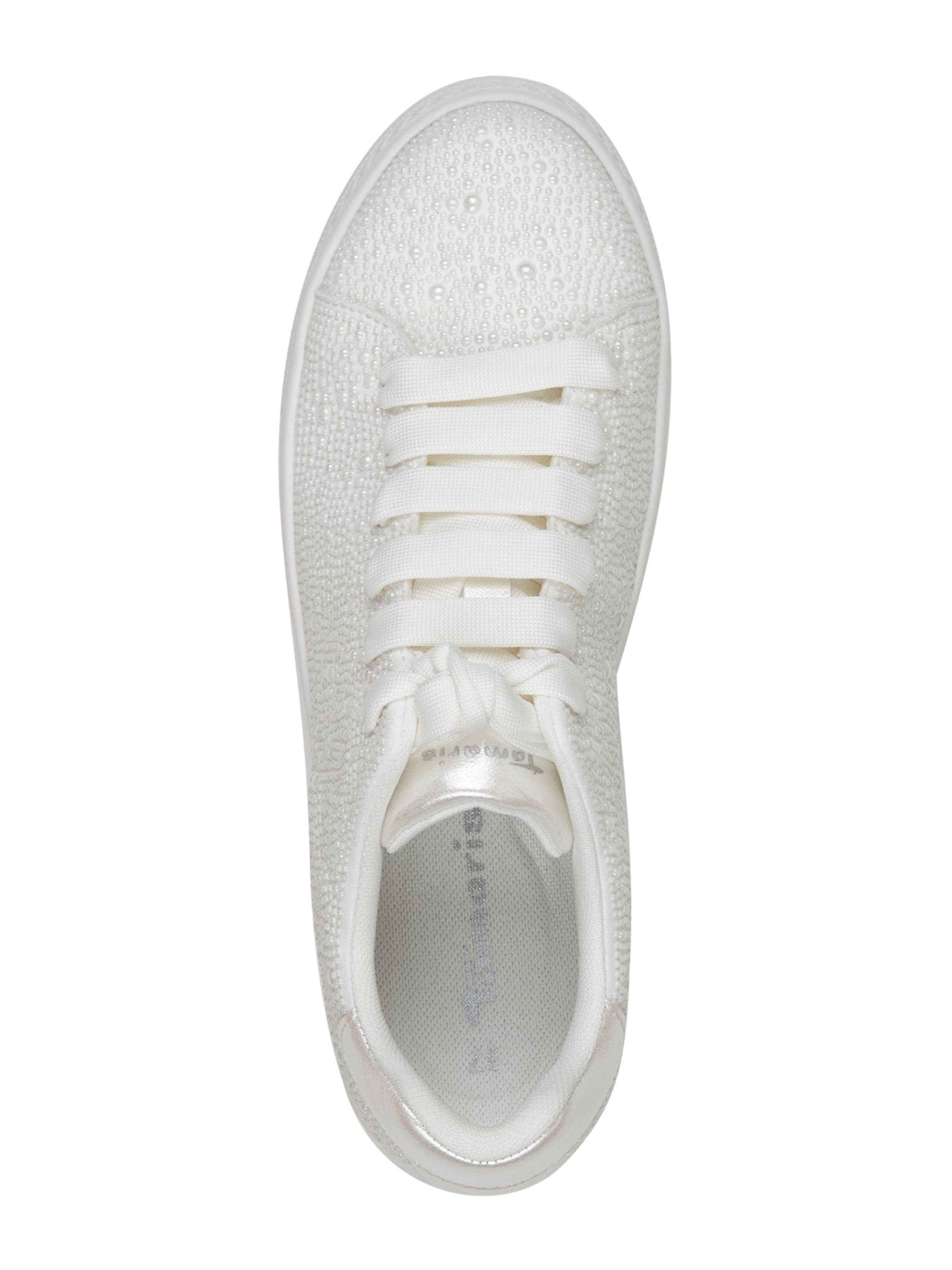 Tamaris Σνίκερ χαμηλό σε λευκό