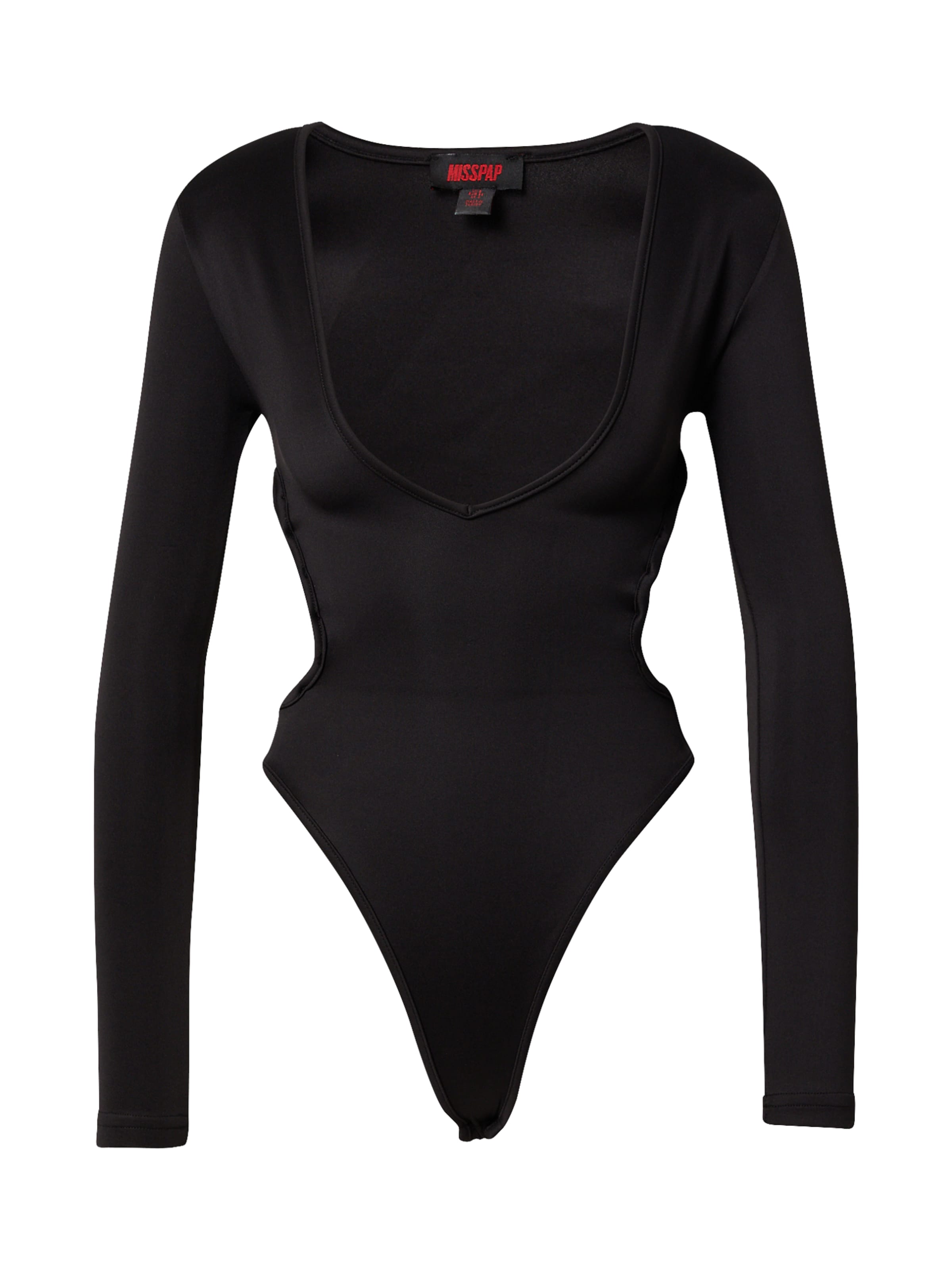 melns Misspap Bodijs-krekls: no priekšpuses