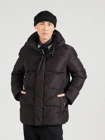 Superdry Zimní bunda '5 Baffle' – černá: přední strana