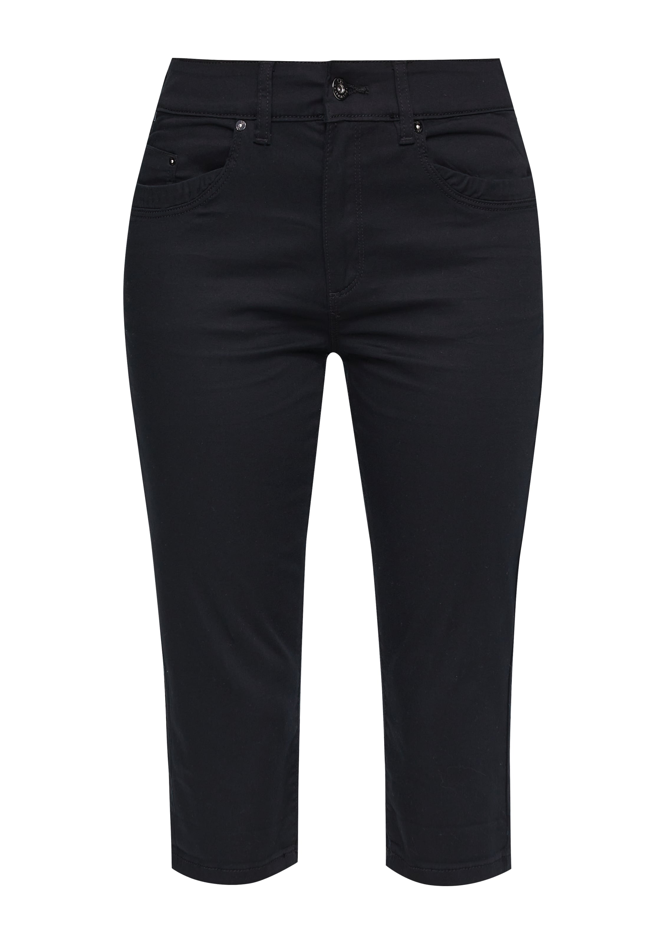 QS Normální Kalhoty – černá: přední strana